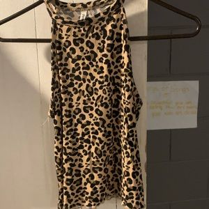 cheetah print tank top